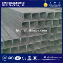 Standard ERW welded square and rectangular steel tube pipe square iron pipe